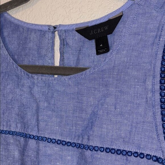J. Crew Linen Sleeveless Top size 4 - Picture 3 of 5